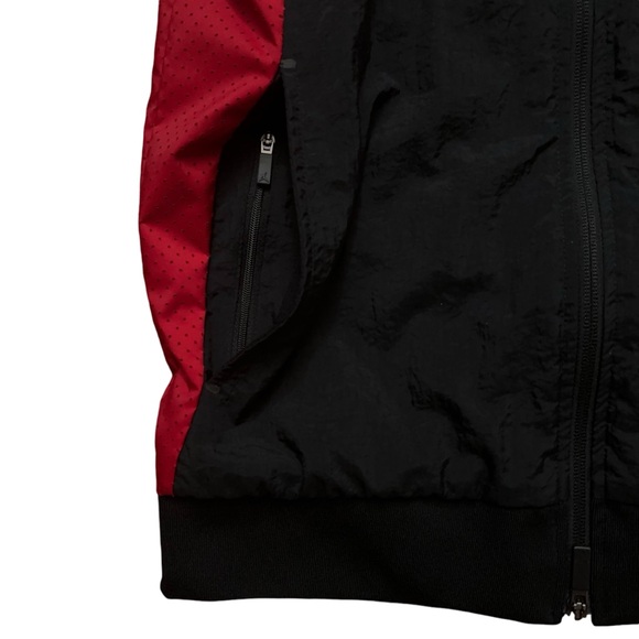 Nike Jacket Mens Size S Air Jordan Sportswear Wings Woven Muscle Full-Zip Black - Picture 3 of 6